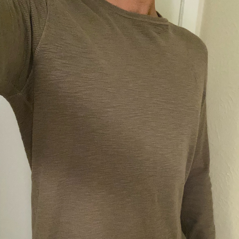 All Saints long sleeve waffle tee
